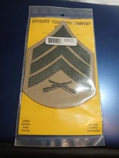 NEW US Marine Corps - Sergeant Chevrons E-5 Khaki by Officer Equip. Co. (25-401)