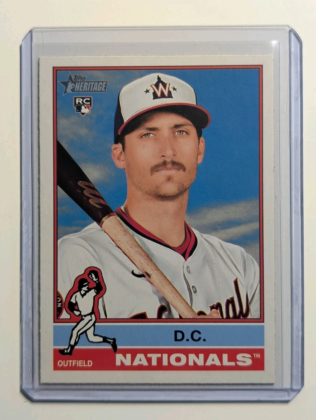 Dylan Crews RC 2025 Topps Heritage Nickname Variation "D.C. Nationals SP