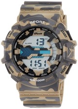 Arias ADWW18093-03 Men's Digital Dash Military Waterproof Multifunctional Backli