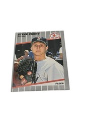 1989 Fleer #86 Steve Curry RC Boston Red Sox Rookie Baseball Card NM. rookie card picture