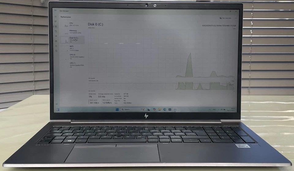 HP ZBook Firefly 15 G7 Intel Core i7-10510U 16GB RAM 512GB NVMe SSD NVIDIA P520 - Image 4 of 4