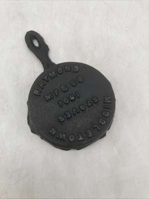 #ad Antique PA Mini Cast Iron Skillet Advertising Middletown Stoves Raymond Mfg Co $39.99