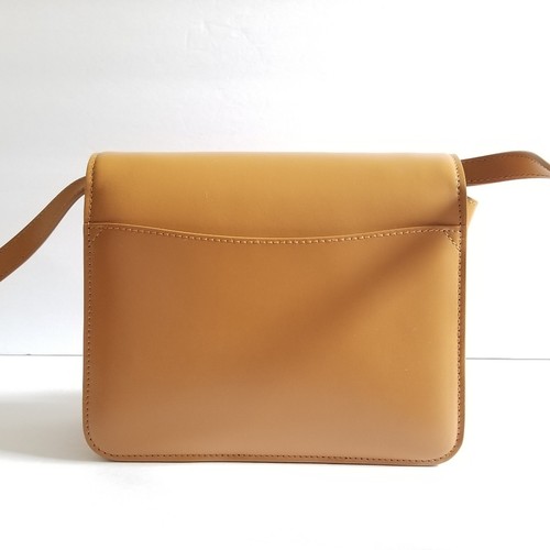 Chloé Kattie Leather Crossbody Clutch Bag Camel Brown - Afbeelding 12 van 13