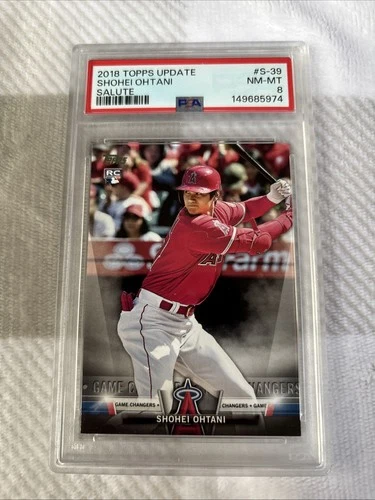 149685974 Shohei Ohtani 2018 Topps Update #S-39 Salute Rookie RC PSA 8