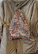 Black Butterfly Hobo Bohemian Colorful Floral print backpack Bag