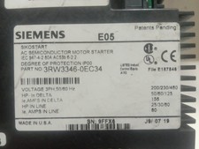 SIEMENS 3RW3346-0EC34 SIKOSTART AC Motor Starter CONTROL BOARD WITH POWER SUPPLY