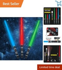 Light Up Sword Set 3 Colors FX Sound Expandable Toy for Kids Halloween