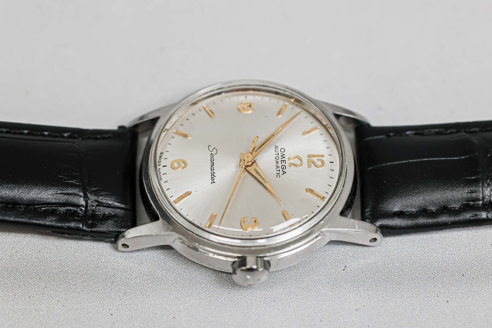 RARE *NEAR MINT* Vintage 1958 OMEGA Seamaster Cal.471 Automatic Arabic 32mm Mens image 5