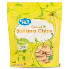 4 pack Sweetened Banana Chips, 12 oz