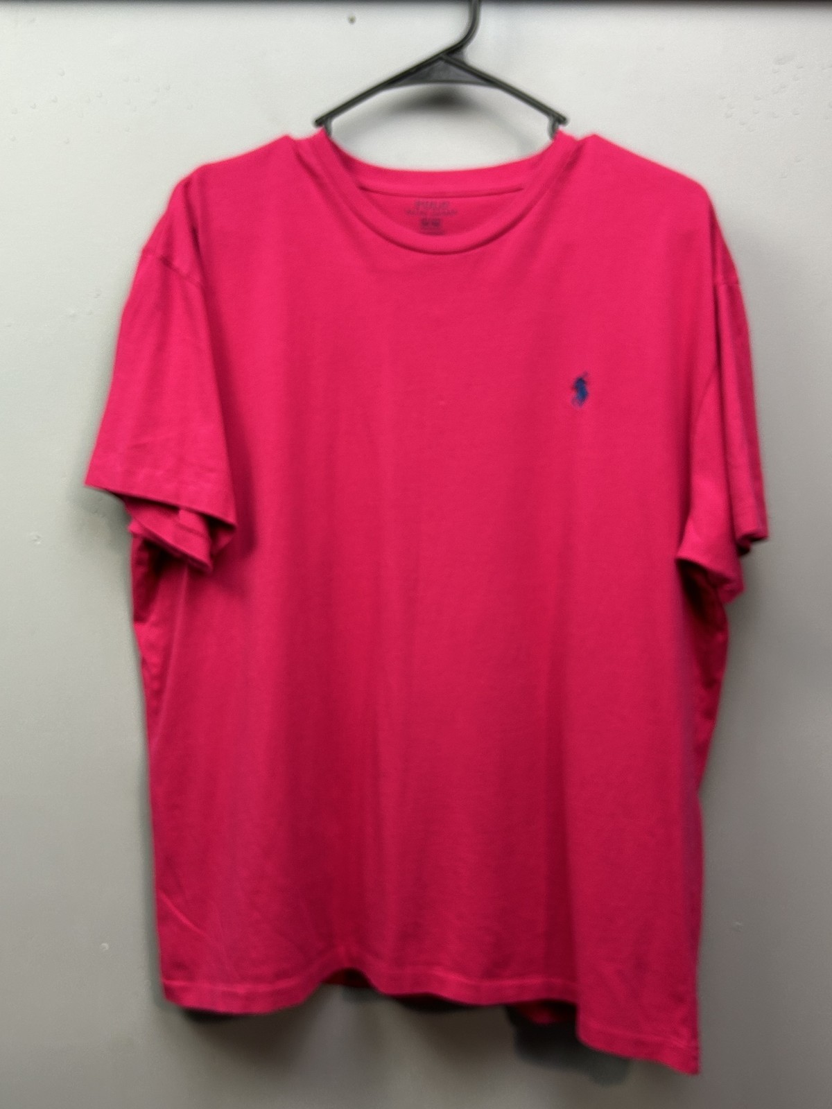 Polo Ralph Lauren camicia uomo rosa medio girocollo vestibilità classica maglietta pony cotone