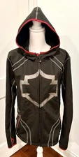 Harley Davidson Riding Gear Softshell Reflective Full Zip Hooded Jacket WmsSz 2W