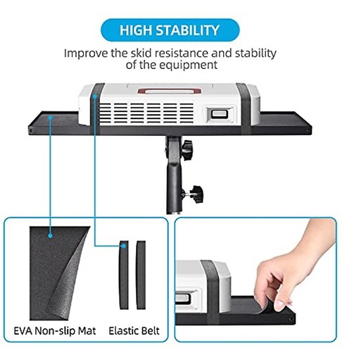 CODN Projector Stand, Tripod Laptop Stand Foldable Adj. Height 23'' to 43'' New - 第 13/14 張圖片