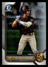 2022 Bowman Draft #BDC-161 Rosman Verdugo Chrome Refractor PARALLEL