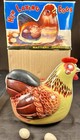 Vintage 1960's Hen Laying Eggs Battery Operated Tin Toy Complete w/ Original Box — photo 2