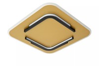 Led Deckenlampe Gold Wohnzimmer Metall BüRo B:40,5 Cm 2700 K Deckenleuchte Flach