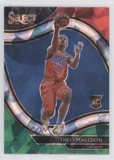2020 Panini Select Courtside Red White Green Cracked Ice Prizm Theo Maledon 11dt