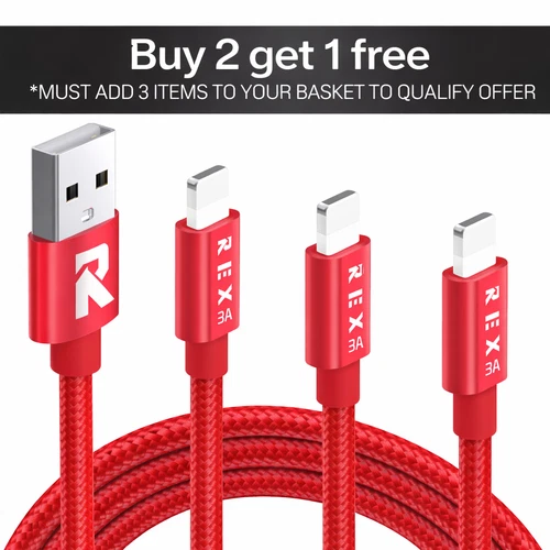 Heavy Duty Braided Long USB Fast Charger Cable For iPhone 14 Pro Max 13 12 11 XS