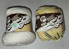 Sugar 'N Cream 4 Lily Cotton Yarn 2.5  2 oz Skeins Lot of 2 New free shipping