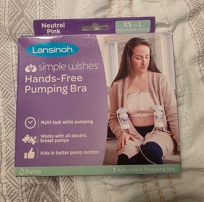 New Lansinoh Adjustable Hands-Free Pumping Bra