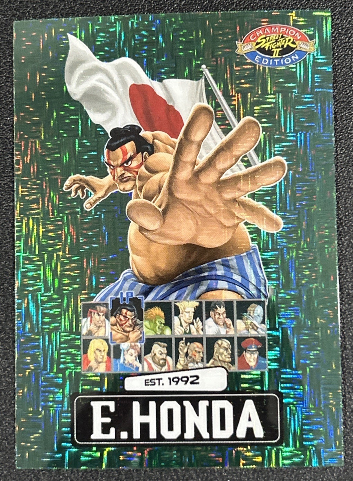 PSA Promo Street Fighter 2: Champion Edition E. Honda Holo Green Matrix 74/100