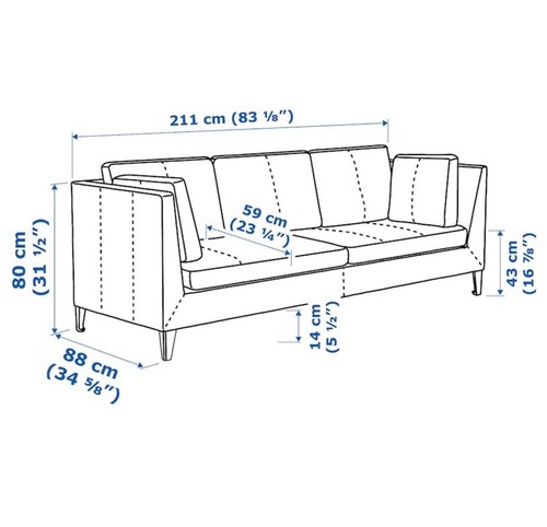Ikea Stockholm Ledersofa Dunkelbraun - Bild 3 von 3