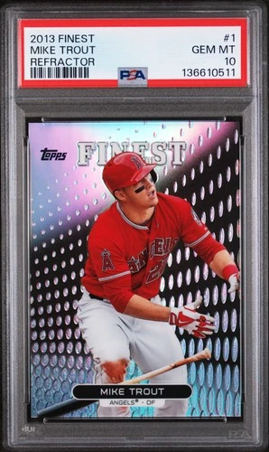 2013 Finest #1 Mike Trout Refractor PSA 10