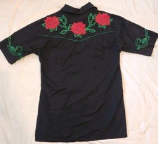 Dragonfly Short Sleeve Western Casual Button-Down Shirts for Men