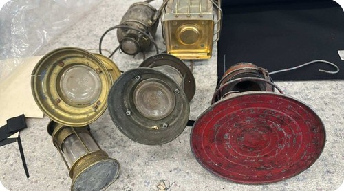 Railroad lanterns 1900 Antique Bundle of 6 - Bild 3 von 5