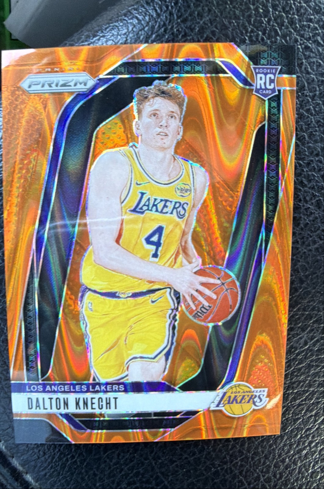2024-25 Panini Prizm - Dalton Knecht #238 Orange Seismic Prizm /199 (RC)