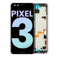 Oled-Display Mit Rahmen FüR Google Pixel 3 (Original Oem) (Clearly White)