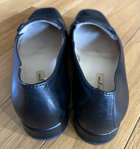 Paul Green Womens Black Leather Loafers Shoes 9 Medium Buckle Accent Casual - Picture 3 of 5