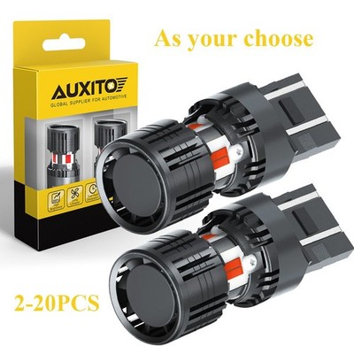 2-20 7443 7440 LED Strobe Flash Blinking Brake Stop Tail Parking Light Bulbs Red