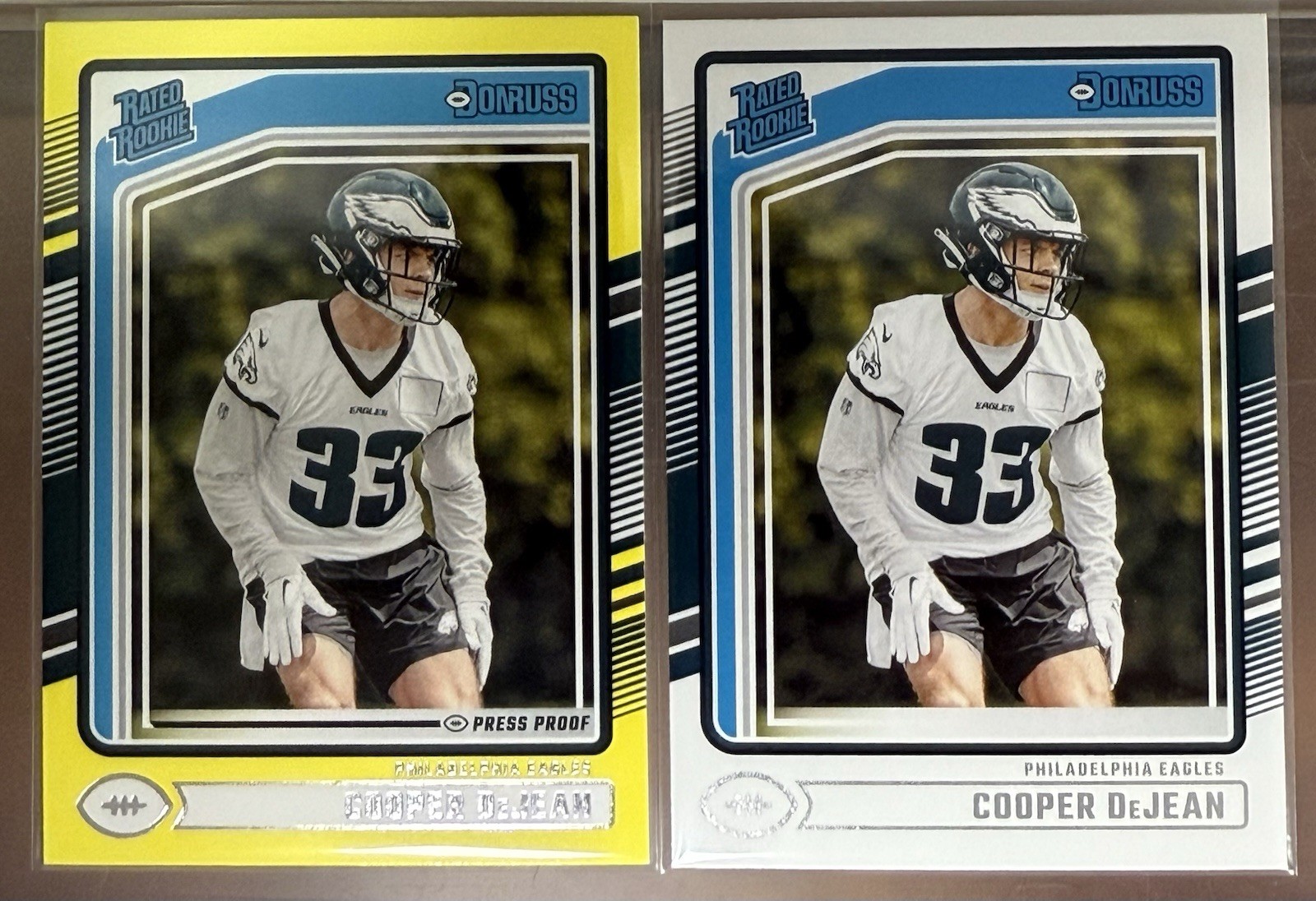 Cooper DeJean Yellow Press Proof #305 2024 Panini Donruss