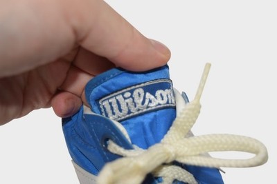 ウイルソン ビンテージ Vintage Wilsons Shoes Size 4.5 Blue Nylon Tennis Sneakers 70s Pace