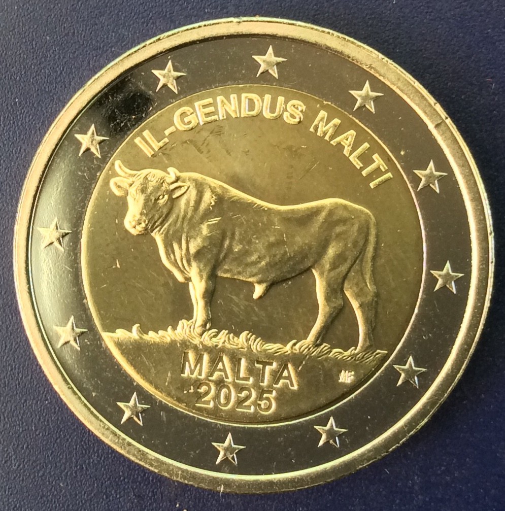 2 euro commémorative Malte 2025 - Le Boeuf Maltais