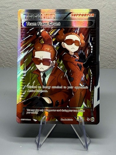 Team Flare Grunt Full Art 73a/83 Pokémon Trainer Promo Card XY Holo