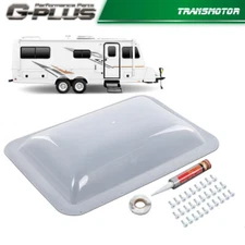 RV Skylight Cover Exterior Semi-Transparent Camper Skylight 17.5" X 26.75"