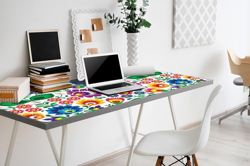 Biurko komputerowe Top Mat Pad Protector do laptopa 100x50 staropolish design - Zdjęcie 4 z 4