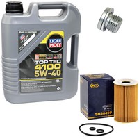 MotoröL Set 5W-40 5 Liter + ÖLfilter SH 4049 P + Schraube FüR VW Tiguan 2.0 TDI