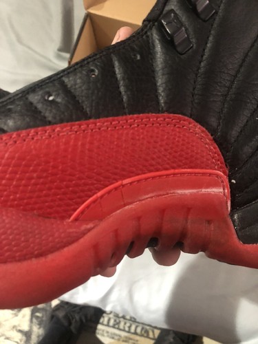 Nike Air Jordan 12 XII OG Flu Game 1997 Black Red 130690-061 Size 8 - Picture 5 of 12