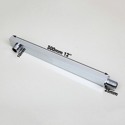 10'' 250MM Square Ultra Thin Slim Rain Rainfall Shower Head - Picture 8 of 8