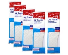 5 Pack - Leader Double Air Foam Insoles Extra Thick Cool & Dry Cushions, 1 Pair
