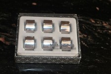 Wilkens Classic 6 x Serviettenring Edelstahl versilbert ca 3 x 1,4cm in OVP