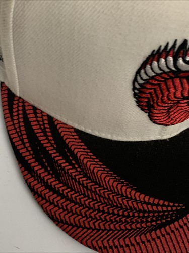 CHICAGO BULLS BMO Harris Bank Snap Back CHICAGO Blanco SOMBRERO Rojo y Negro - Imagen 12 de 13