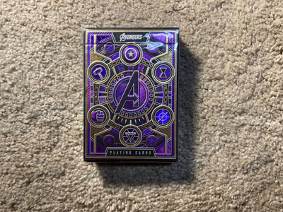 Avengers Playing Cards The Infinity Saga Purple Edition Sealed 52 Card Deck New