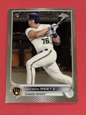 2022 Topps Chrome Jakson Reetz Rookie #157 Milwaukee Brewers RC (X)