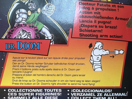 VINTAGE TOYBIZ FANTASTIC FOUR 4 DOCTOR DOOM FIGURE MOC - RARE & SOUGHT AFTER - Picture 7 of 12