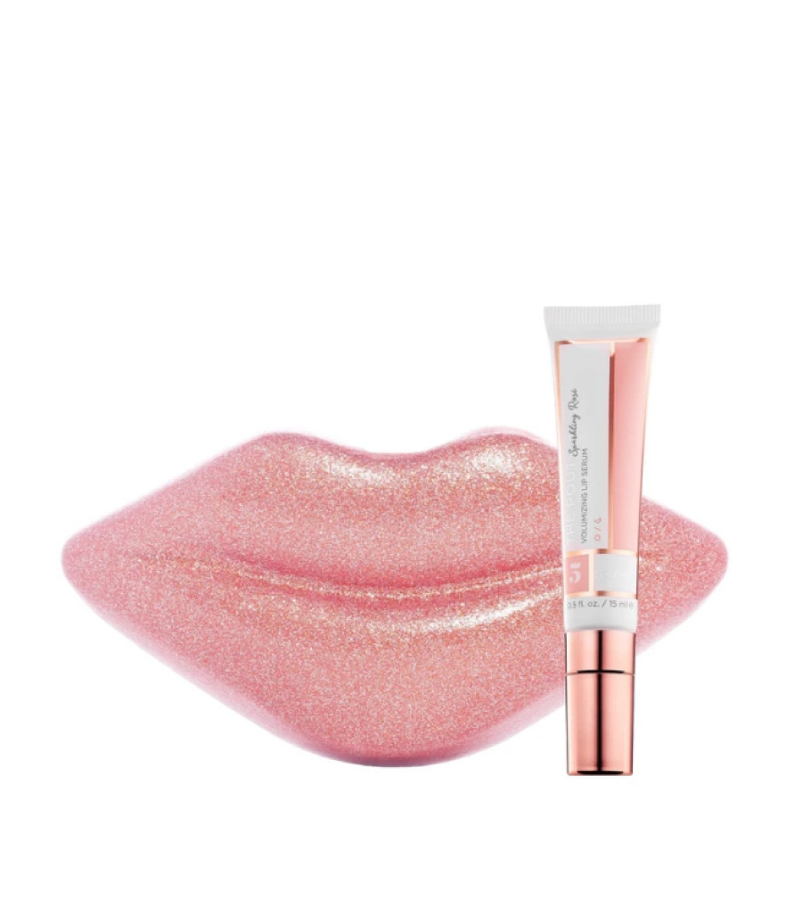 Juego de suero labial volumizante BeautyBio Get Pouty, rosa