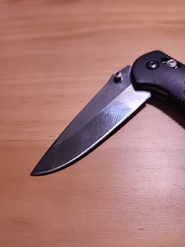 Benchmade mel pardue 154CM Black Folding Knife eBay