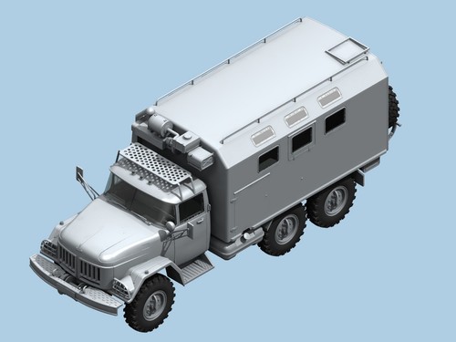 ICM 35517 Plastik Modellbausatz Maßstab 1:35 ZiL-131 KShM Sowjetische Armee Kommandofahrzeug - Bild 15 von 19
